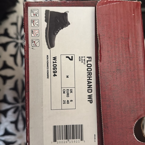 Wolverine black boots NEVER WORN - Picture 3 of 3